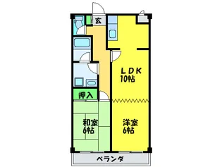第2安田ビル【6階】の間取り