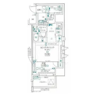 デュオステージ藤沢【10階】の間取り