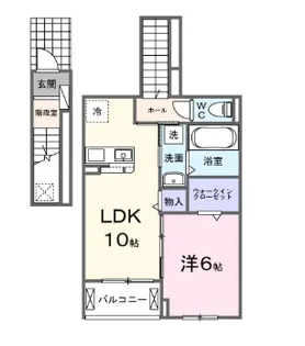 愛知県名古屋市天白区一つ山4【アパート】の間取り