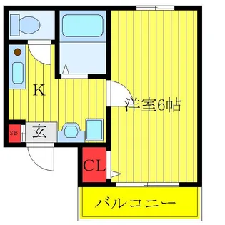 カサ デ エルマノス【3階】の間取り