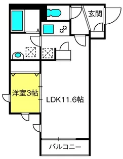 エステート北上尾【3階】の間取り