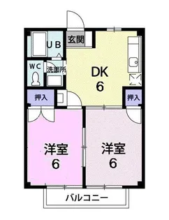 ニューシティむつみ【1階】の間取り