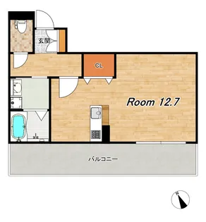 ベルテンポ東向日【3階】の間取り
