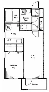 Brilliant旗の台【2階】の間取り