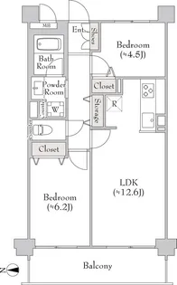 ミリアレジデンス大岡山【4階】の間取り