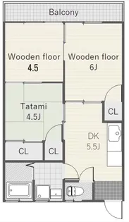 村崎アパート【1階】の間取り