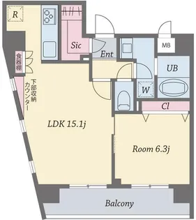 アイ カーサ 品川【2階】の間取り
