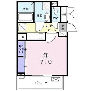 神奈川県座間市東原3【アパート】の間取り