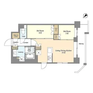 グランカーサ瑞江【5階】の間取り