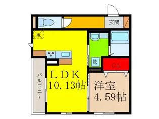 エトワールウエスト【3階】の間取り