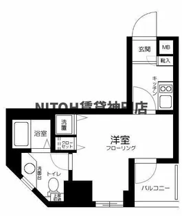 クローバーコート黒門町【3階】の間取り