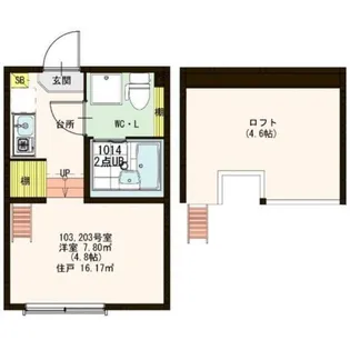 Forward Field 羽田【1階】の間取り