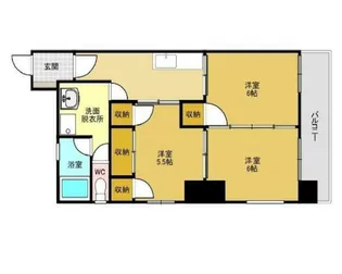 グラシアス砂津【2階】の間取り