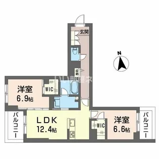 セントリビエ【2階】の間取り