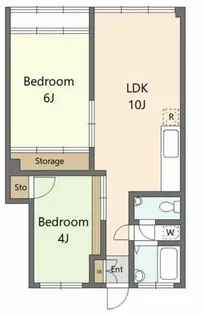 目白武蔵野マンション【6階】の間取り