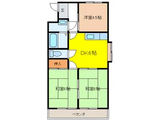 プチメゾン二葉【2階】の間取り