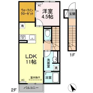 G一roomA【2階】の間取り