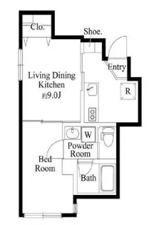 ウッドクレスト羽田レジデンス【1階】の間取り