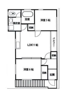 アベリア井土ヶ谷【2階】の間取り