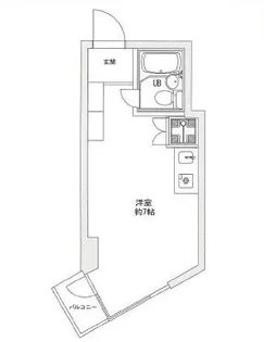 三越東中野マンション【6階】の間取り