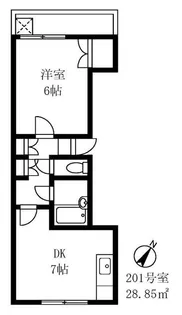 モザートヒルズ【2階】の間取り