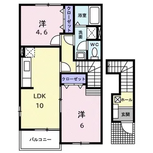 ダックバレイ【2階】の間取り