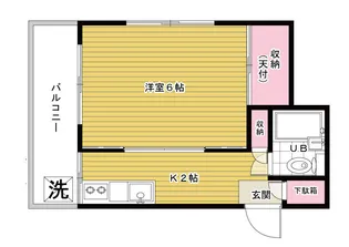 大和マンション【3階】の間取り