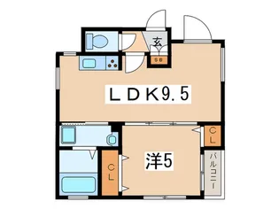 マリア-ジュ桜丘【1階】の間取り