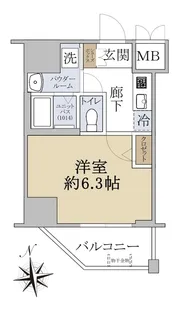 ソルテラスNAMBAサウスフィール【4階】の間取り