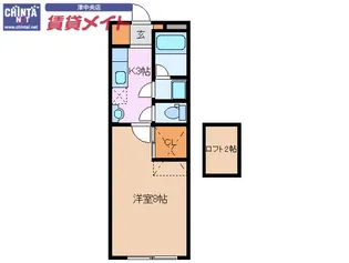 ライフプラン栗真【1階】の間取り