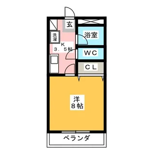 シングルライフSK【2階】の間取り