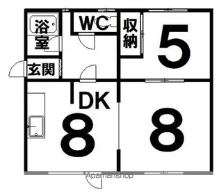 藤原マンションI【2階】の間取り
