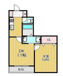 KYOBASHI2723【4階】の間取り