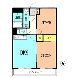 代官町セントラルハイツ【2階】の間取り