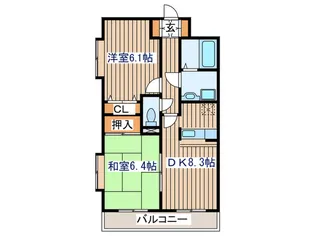 プラ-ナ泉中央【8階】の間取り