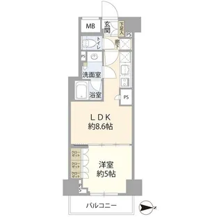 クレヴィア小石川後楽園(0004121)【3階】の間取り