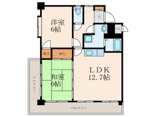 サンヒルズ美萩野【3階】の間取り