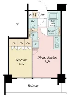 ブランシエスタ浦安【5階】の間取り