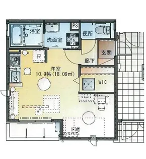 la vert(ラヴェール)【1階】の間取り