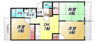 サンハイム南山本【2階】の間取り
