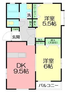 シーサイドコート【2階】の間取り