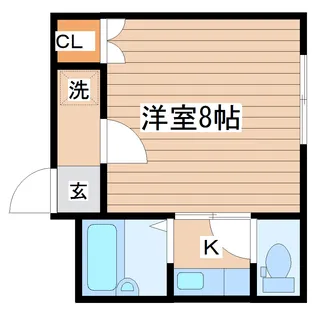 リモーブルクレア【1階】の間取り