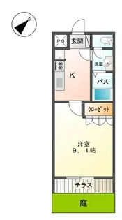 エスポアール【1階】の間取り