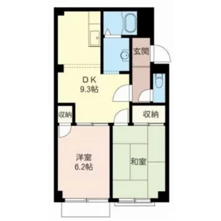 マンションK・M【1階】の間取り