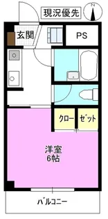 コンフォルト三輪【1階】の間取り