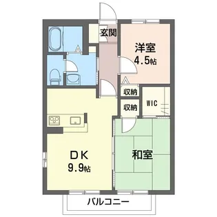 グロアール【1階】の間取り