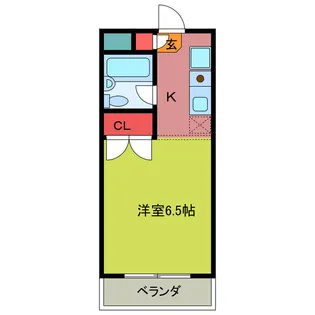 キャンパスビレッジ高坂【1階】の間取り