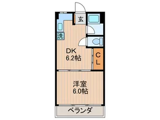 第1富士美マンション【4階】の間取り