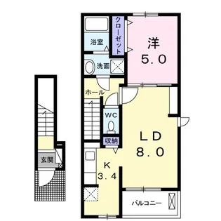 ルチアーナ【2階】の間取り