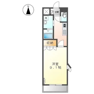 ラピュタII【2階】の間取り